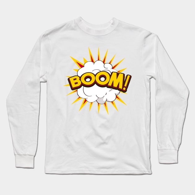 Boom! Long Sleeve T-Shirt by nickemporium1